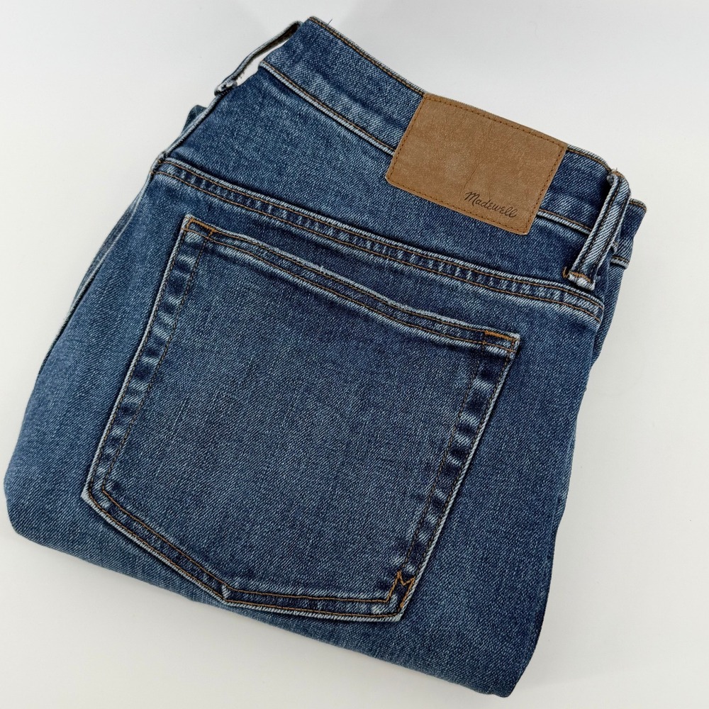 Madewell Mens Straight Leg Jeans Kaihara Denim Medium Wash Blue 34x30